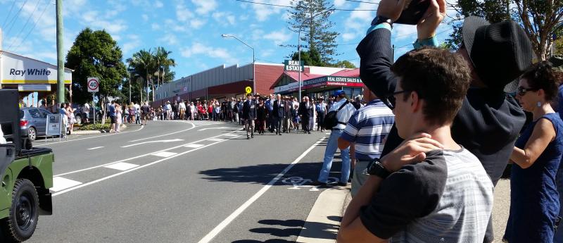Our diggers marching